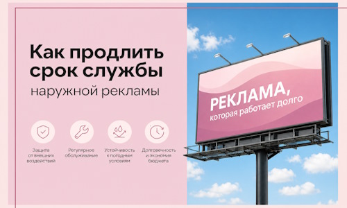 Как продлить срок службы наружной рекламы в  Белорецке