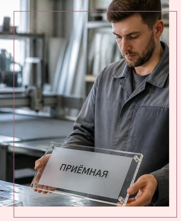 Таблички из оргстекла на заказ в Белорецке от 3953 р. | Аванза-Блр